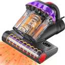 Mattress Vacuum Cleaner 16Kpa Bed Vacuum with 253.7nm UV-C Light,140F Heat & HEPA Filter,500W Powerful Handheld Upholstery Vacuum for Couch,Sofa & Pet (Purple)