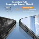 UNBREAKcable 3-Pack Screen Protector for iPhone 15, Double Shatterproof Tempered Glass [Easy Installation Frame] [99.99% HD Clear] [9H Hardness] [Full Coverage] [Case Friendly] for Apple 15 6.1 inch