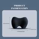 SPRFUFLY Make Relaxing Car Headrest Pillow, Car Pillow for Driving with Adjustable Strap, Breathable Removable Cover & Ergonomic Design - Softness Travel Car Neck Support Pillow(Black, 1PC)