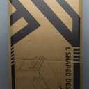 ODK 55 Inch L Shaped Gaming Computer Desk with Power Outlets, Corner Desk with Reversible Storage Shelves & PC Stand for Small Space, Modern Simple Home Office Table, Carbon Fiber Surface, Black