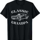 Funny Grandpa Classic Car Graphic T-Shirt 3 XL