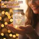 Christian Gift Bible Verse Jar with LED Light  92 Inspirational Scriptures for Women, Faith & Prayer Keepsake, Read Me When Notes, Christmas & Family Encouragement Gift