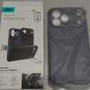 ESR for iPhone 17 Pro Max Case with Stash Stand, 7X Military-Grade Drop Protection with Camera Control, Shock-Absorbing Phone Rugged Cover, Compatible with MagSafe Accessories, Cyber Series, Blue