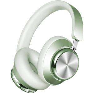 Wentronic Y03 Bluetooth Headphones Wireless Active Noise Cancelling Over Ear Headphones 48 Hours Playtime High Sound Quality 6 EQ Music Mode Headphones with Soft Ear Cushion - Green