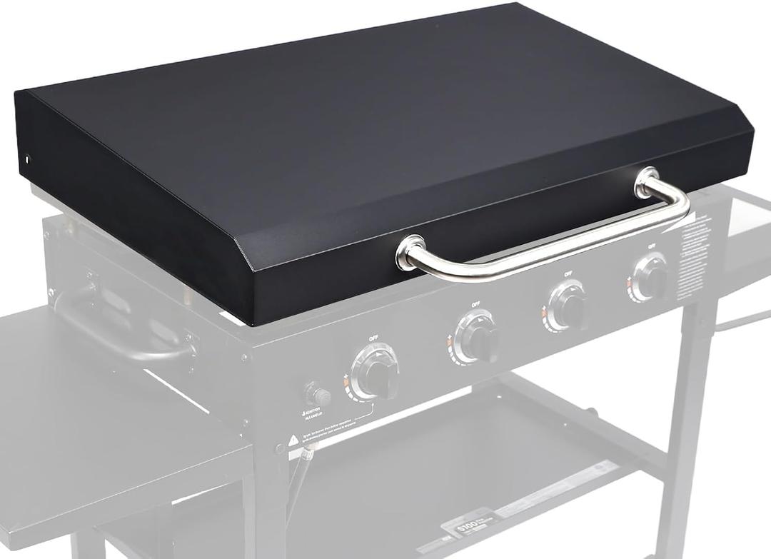 Upgraded Griddle Lid for Blackstone 36 inch Griddle, Hinged Lid Griddle Hard Cover for Blackstone 1554 1836 1825 1818 1565 1866 1984 1560 1863 2122, Heat Resistant Hard Top Lid Cover for Black Stone