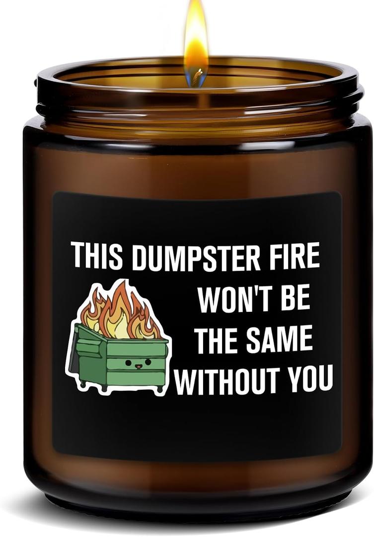 Funny Gift for Friend Leaving Job Goodbye Retirement Gifts for Coworker Leaving Unique Candle Gift Boss Farewell New Job Moving