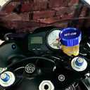 Compatible with 2026 MT09 MT 09 2025 MT09 SP 2021-2026 MT-09 Tracer 9 GT Accessories Motorcycle CNC Rear Front Brake Fluid Reservoir Cover Oil Filler Cap (Blue)