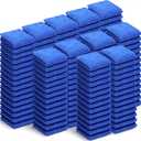 Newwiee 150 Pcs Microfiber Cleaning Cloth 6"x 6" Inch Softer Highly Absorbent Reusable Cleaning Rags for Kitchen Car Glass Home(Blue)