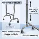 Aluminum Walking Cane, Lightweight(2.3lb), Height Adjustable 31.5-39.3in, Body Recovery Aid Tool, Enhanced Stability and Anti-Slip, Suitable for Elderly Handicap or Pregnant Women, etc