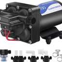 12V DC RV Water Pump Water Pressure Booster Pump for Home 5.0GPM 70PSI Marine Boats Washdown Pump Self-Priming Diaphragm Pump for Yacht Garden Camp Bathroom Kitchen