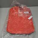 PATIKIL Plastic Fast Food Serving Tray, 2 Pcs 17" x 11.9" Non-Silp Rectangle Restaurant Serving Tray Reusable Cafeteria Platter for Party Home Kitchen Coffee, Red