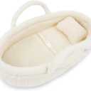 June Garden Cozy Dream Doll Bassinet - Baby Doll Portable Carrier - Fits for American Girl Dolls or Teddy Bears up to 14" - Cream White