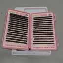 Lash Clusters Kit, 560 Pcs Eyelashes Clusters Kit 9-16mm Individual Lash Extension Kit D Curl Fluffy Wispy False Eyelashes (50D+60D New, Lash Clusters Kit)