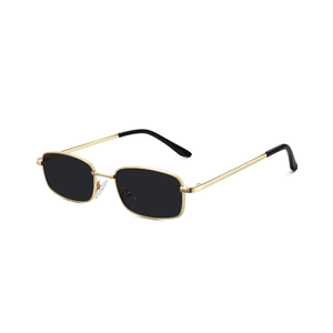 Rectangle Sunglasses for Women 90s Retro Small Narrow Square Frame UV400 Protection