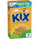 Kix Whole Grain Breakfast Cereal, Crispy Corn Cereal Puffs, Family Size, 18 oz (EXP 03/30/26)