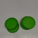 Replacement Lids fits Pyrex 1-Cup (4" Smallest Size) Glass Food Storage Container Bowls, 4-Inch Plastic Round Lids Covers for Pyrex 7202-PC, Airtight & Leakproof (10-Pack, Green)