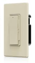 LIDER Dimmer Paddle Switch for Dimmable 300W LED/CFL Lights, 1-Pole or 3-Way, 120 V, Modern Upgrade, UL Listed, Wall Plate Included, White, 1 Pack