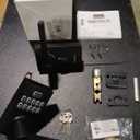 Kwikset SmartCode 917 Keypad Keyless Entry Residential Electronic Lever Lock Deadbolt Alternative with Halifax Door Handle, SmartKey Security, Matte Black Contemporary