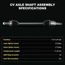 CV axle Fit 2009-2013 for Subaru Forester 2011-2014 for Impreza