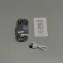 Sleek Transparent Magnetic Wireless Mouse - 3-Mode Connectivity (Dual Bluetooth + USB), DPI Adjust & One-Key Desktop Access, for MacBook/pc/iPad/Laptop (Grey)