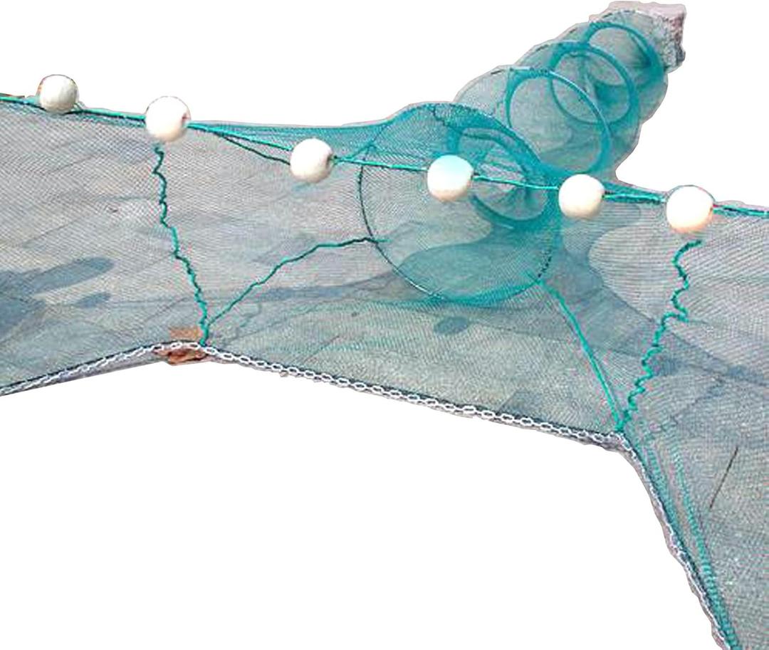 Crab Trap Shrimp Trap Shrimp Net Fish Trap Lobster Trap Minnow Trap Collapsible Portable Net Crab Net Large Inlet with Float and Heavy Duty Chain for Catching Crabs Lobsters Fish (8M)