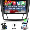 NHOPEEW [2+64G] Car Stereo for BMW 1 Series E87 E81 E82 E88 2008-2012 (Auto A/C) - 9 Inch Touchscreen Android Car Radio with Wireless Carplay and Android Auto/DSP/GPS/SWC + AHD Backup Camera