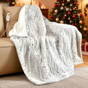 Electric Heated Throw Blanket 50" x 60", Reversible Faux Fur & Sherpa, 6 Heating Levels & 4H Auto Off, Over-Heat Protect, ETL Certification, Machine Washable, Bearhug