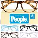 CCVOO 3.5 Reading Glasses for Women, Eye glasses, Blue Light Readers for Women, Cheaters (*C1 Mix)