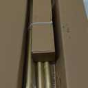 OLV Gold Industrial Curtain Rods for Windows 48 to 84 Inch(4 to 7 Feet), 1 Inch Diameter Blackout Wrap Around Adjustable Heavy Duty Window Drapery Rods, Indoor and Outdoor