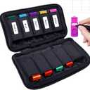 Flash Drive Case, USB Drive Holder, Storage Bag for Thumb Drive, Light Weight and Easy to Put into Handbag, Protect and Store Small Items, 10 Slots Electronic Accessories Organizer