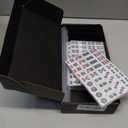 Chinese Mahjong Set Authentic Chinese No Numeric Code 0.8" Tall Tiles Mah-Jong Portable Travel Majhong Games Set for Home Party Family