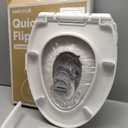 Jool Baby Quick Flip Toilet Seat with Built-in Potty & Splash Guard for Toddler Training, Slow Close (Elongated)
