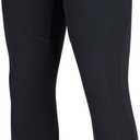 Women's Cycling Pants 3D Padded Compression Tight, Long Bike Bicycle Pants with Wide Waistband (Large, All Black)