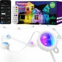 ISOPHO Permanent Outdoor Lights, Smart RGB String Lights with 75 Scene Modes, 100ft Eaves LED Light, Waterproof IP67, Applicable to All Holidays, Parties, Halloween, Christmas, App & Remote Control