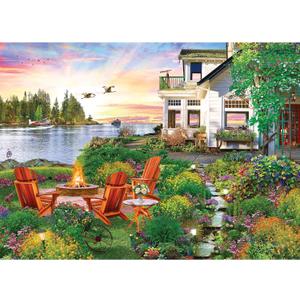 RoseArt - My Happy Place - Harbor House - 1000 Piece Jigsaw Puzzle for Adults