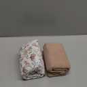 lulumoon Muslin Swaddle Blankets for Baby: Soft Cotton Newborn Receiving Blankets - Floral Print Nursery Gift Set for Baby Girls(Sand Flower)