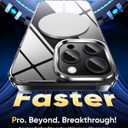 5 x SUCGLES for iPhone 15 Pro Max Case with MagSafe, N56 Strong Magnet, 12FT Drop Protection, Anti-Yellowing, Magnetic Slim Phone Case for Apple 15 Pro Max (Crystal Clear)