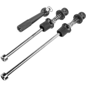 Alomejor Quick Release Lever Wheel Locking Skewers Road Bike Skewers Wheels Locking Security Quick Release Skewers (Black)