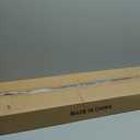 Garwarm 38.7 inch Modern Ceiling Light,6-Light Crystal Chandelier Black Rectangle Chandeliers, Dining Room Light Fixture Flush Mount for Living Room Kitchen Island Bar