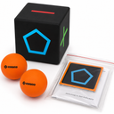 KOMBOID Ball Bouncing Skill Game for Teenagers and Adults. 12+ Years Old. Cube X 1, Single Cube, 2 Balls.