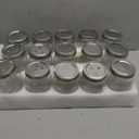 Mason Jars 16 oz with Airtight Lids and Bands, 15 Pack Regular Mouth Canning Jars, Clear Glass Pint Jars for Canning, Pickling, Food Storage, DIY Projects, 24 Labels, Brush & String Included