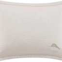 Tommy Bahama Throw Soft Breakfast Pillow with Zipper Closure for Bed or Couch, Coastal Design, Cozy Home Essentials, 15" x 20", Island Estate Beige