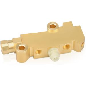 PV4 Brass Brake Proportioning Valve Disc Front/Disc Rear Brakes, 172-1361 Combination Valve Fit for Ford Chevy