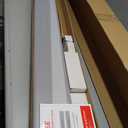 EaseLife 8FT/96in Bypass Double Sliding Pocket Door Hardware Kit, Aluminum, Black, Modern Style