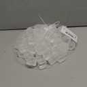 60 Pcs Reuable Ice Cubes White Clear Plastic Ice Cube to Keep Our drinks such as Lemon Wine Water Cool Longer Pretty for Party Wedding Filled With Pure Water