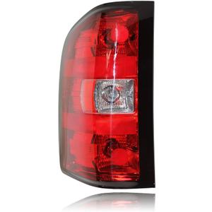Driver Side Tail Light Assembly fit for 2007-2013 Chevy Silverado Factory Style Pickup Truck OE with bulbs and wiring harness LH