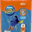 Huggies Little Swimmers Disposable Swim pants, Swim Diaper, Size Medium, 18 Ct. (Pack of 4)