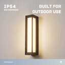 Glass Outdoor Wall Lights, 26" Waterproof Outdoor Wall Sconce, 5.9"Lx6.7 "Wx 25.6"H