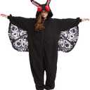 Mothman Costume Mothman Onesie Pajamas Halloween Cosplay Unisex Party Costume (Medium)