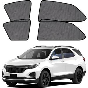 ZATOOTO Car Window Shades for Equinox 2018-2024, Car Window Cover for Baby Sun Shade Blocker Breathable Mesh Reduce UV Rays and Heat Insulation, Privacy Protection for Camping Rest